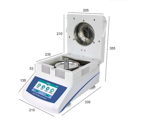 Labor-Digital-Korn-Mais-Feuchtigkeitsprüfer-Halogen-Hygrometer-zeitliche Regelung automatisch