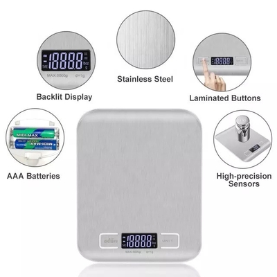 Nahrungsmittel-Digital-Skala der Edelstahl-elektronische Küchen-Skala-5Kg 11Lb dünne