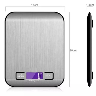 Küchen-Skala-Digital-Nahrungsmittelgewichts-Nahrung 5Kg 5000G 11Lb elektronische